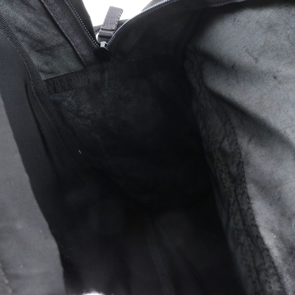 Prada Tessuto Nylon Triangle Logo Backpack Black — view 9