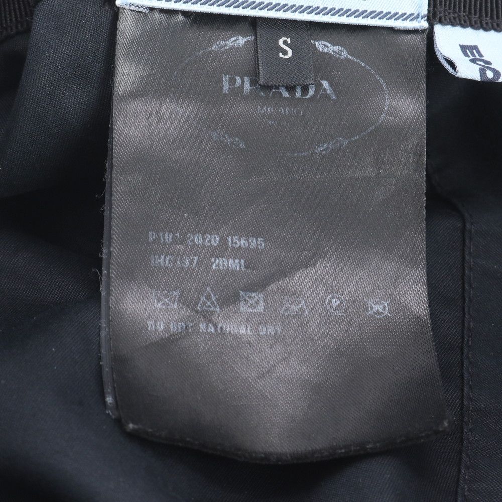 Prada Re-Nylon Triangle Logo Bucket Hat — view 7