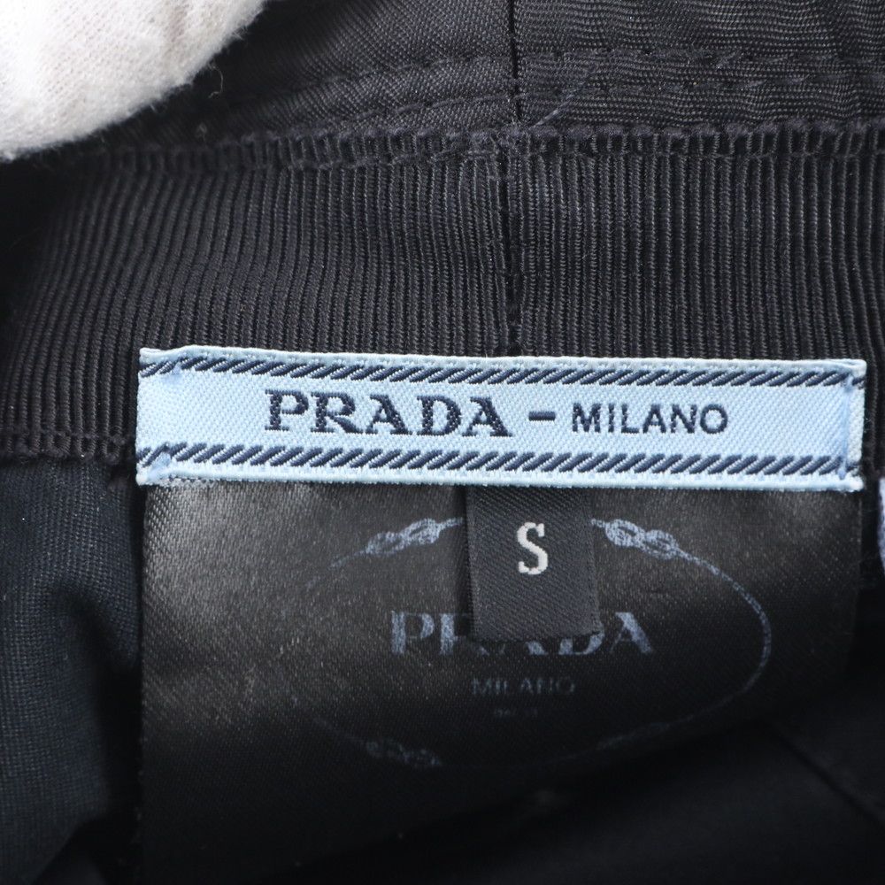 Prada Re-Nylon Triangle Logo Bucket Hat — view 6