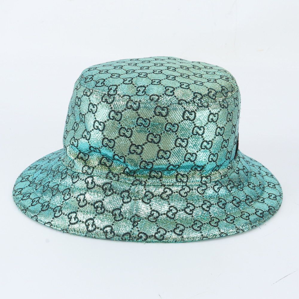 Gucci Reversible GG Lame Bucket Hat Metallic Hat Jacquard — view 5