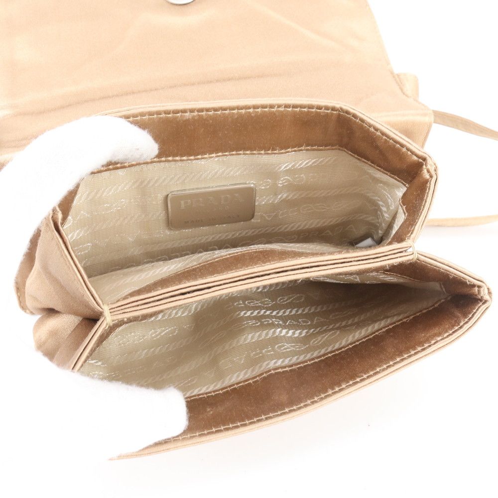 Prada Satin Shoulder Bag Crossbody — view 7