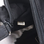 Prada Tessuto Nylon Triangle Logo Handbag Black — view 9