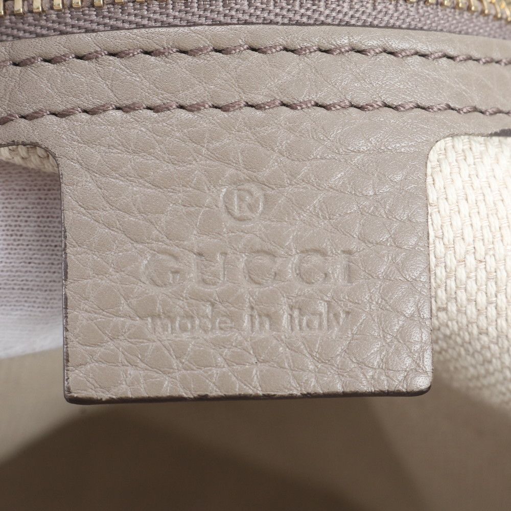 Gucci Soho Interlocking Leather Tote Hand — view 9