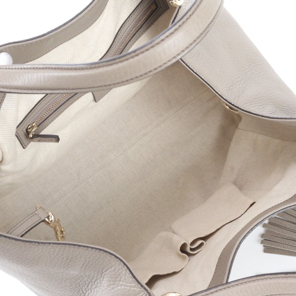 Gucci Soho Interlocking Leather Tote Hand — view 7