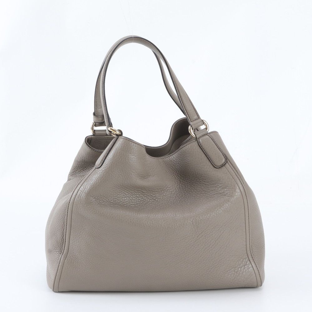 Gucci Soho Interlocking Leather Tote Hand — view 3