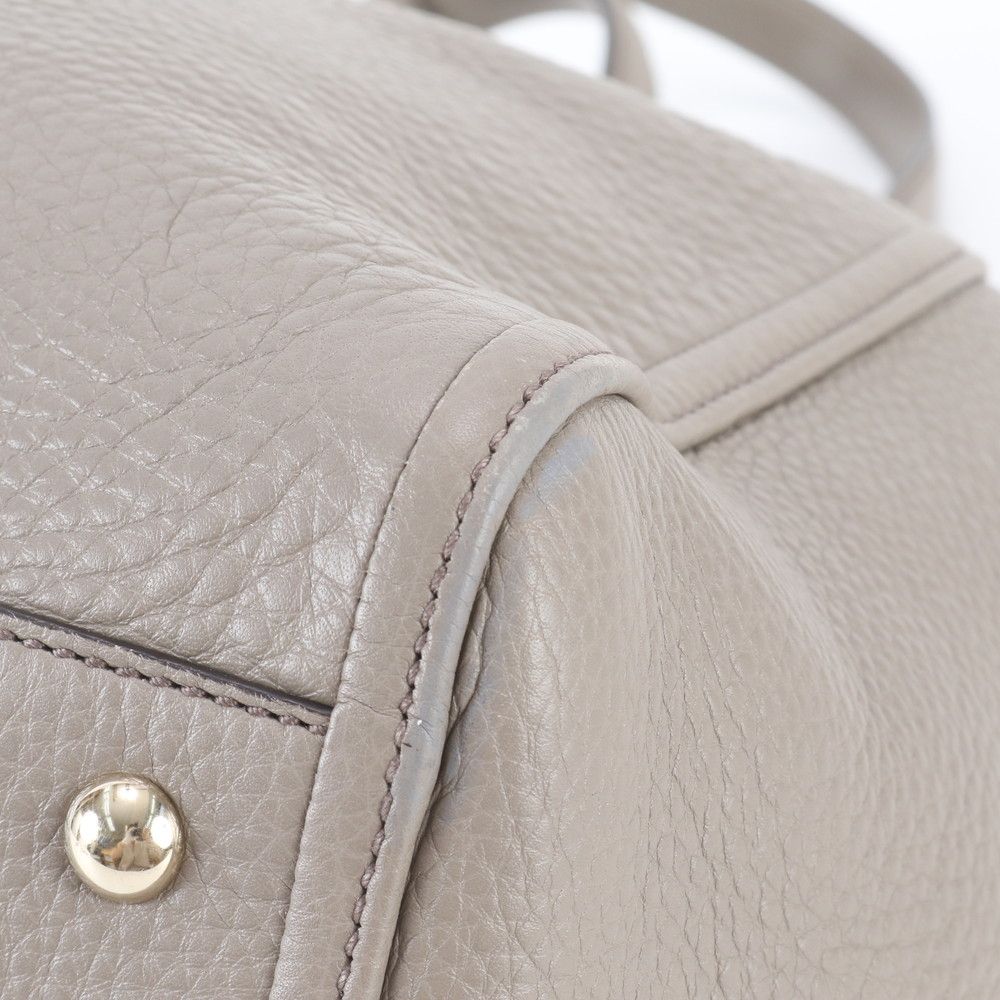 Gucci Soho Interlocking Leather Tote Hand — view 8