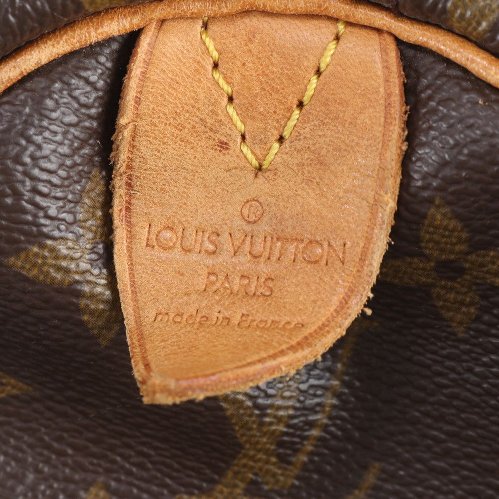 Louis Vuitton Monogram Keepall 60 Leather Boston Bag Tote Carry — view 8