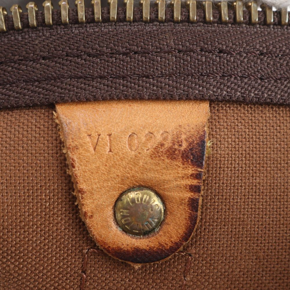 Louis Vuitton Monogram Keepall 60 Leather Boston Bag Tote Carry — view 9