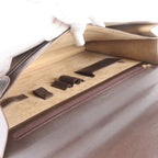 Loewe Anagram Leather Business Document Briefcase Tote Brown — view 7