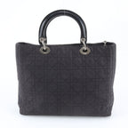 Dior Cannage Lady Tote Hand Black Leather — view 3