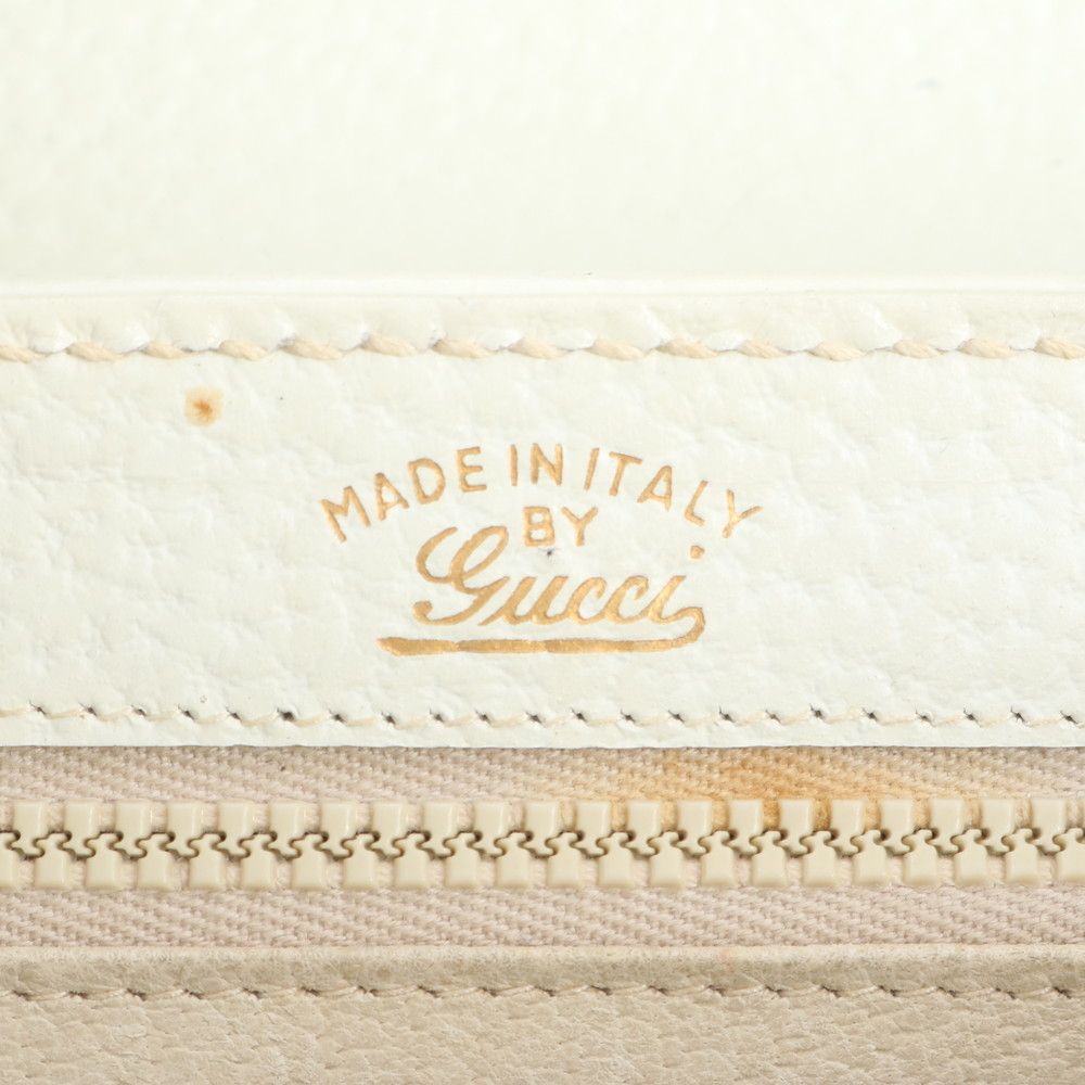 Gucci Vintage Leather Shoulder Bag Hand — view 8