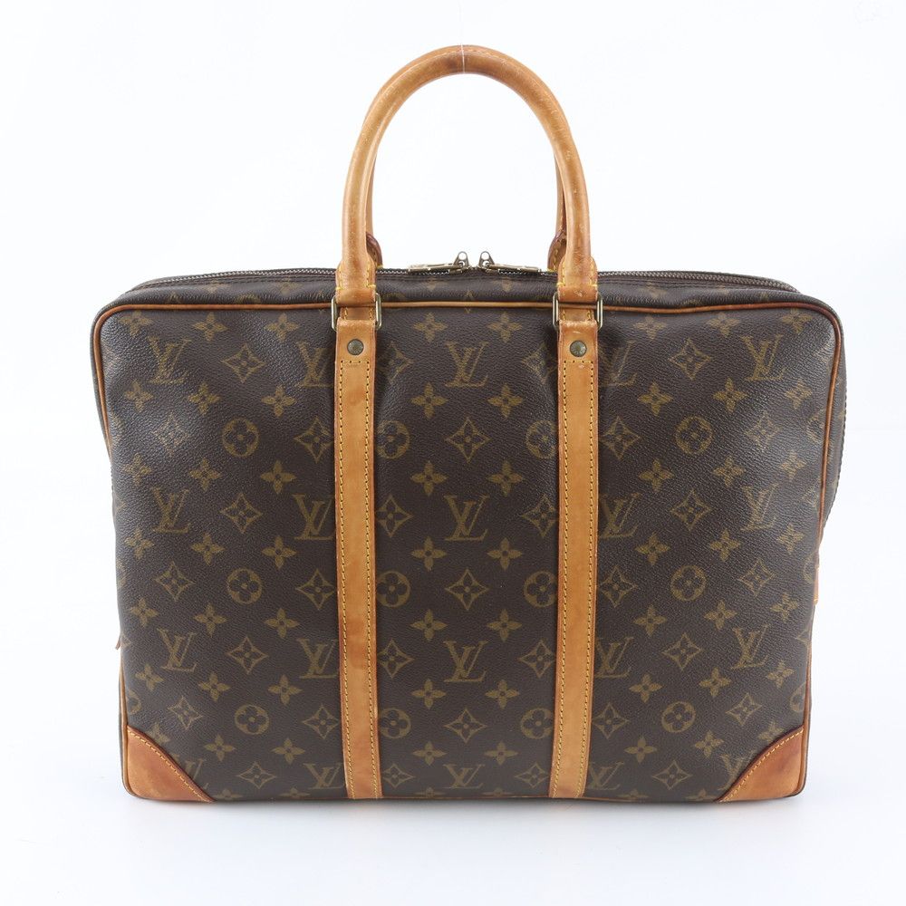 Louis Vuitton Monogram Porte Document Voyage Leather Business Bag — view 3
