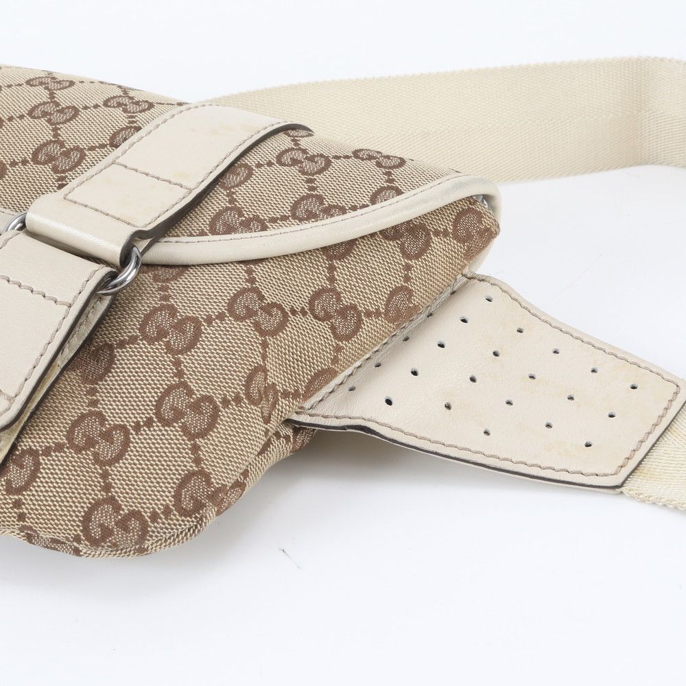 Gucci GG Canvas 2-Way Belt Bag Crossbody Waist Pouch — view 4