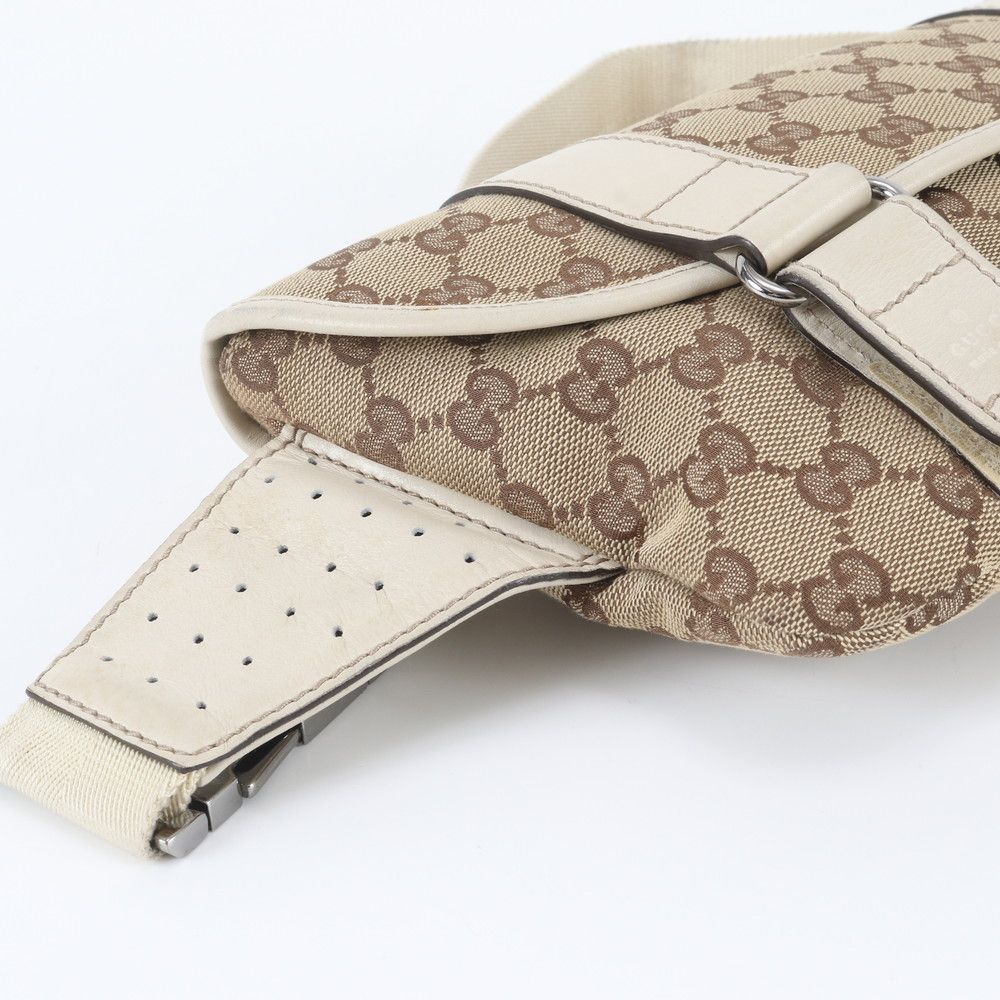 Gucci GG Canvas 2-Way Belt Bag Crossbody Waist Pouch — view 6
