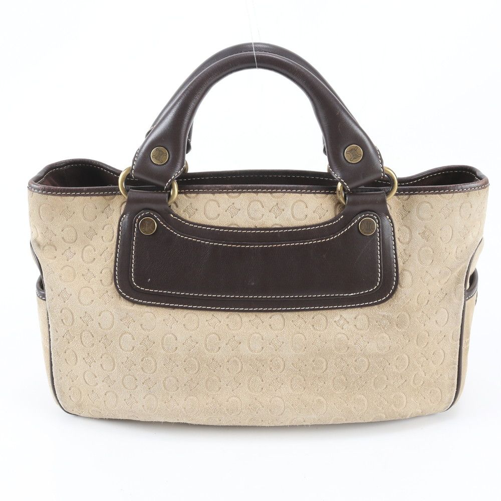 Celine C Macadam Boogie Leather Tote Triomphe Hand — view 3