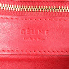 Celine Horizontal Cabas Red Leather Tote Shoulder — view 8