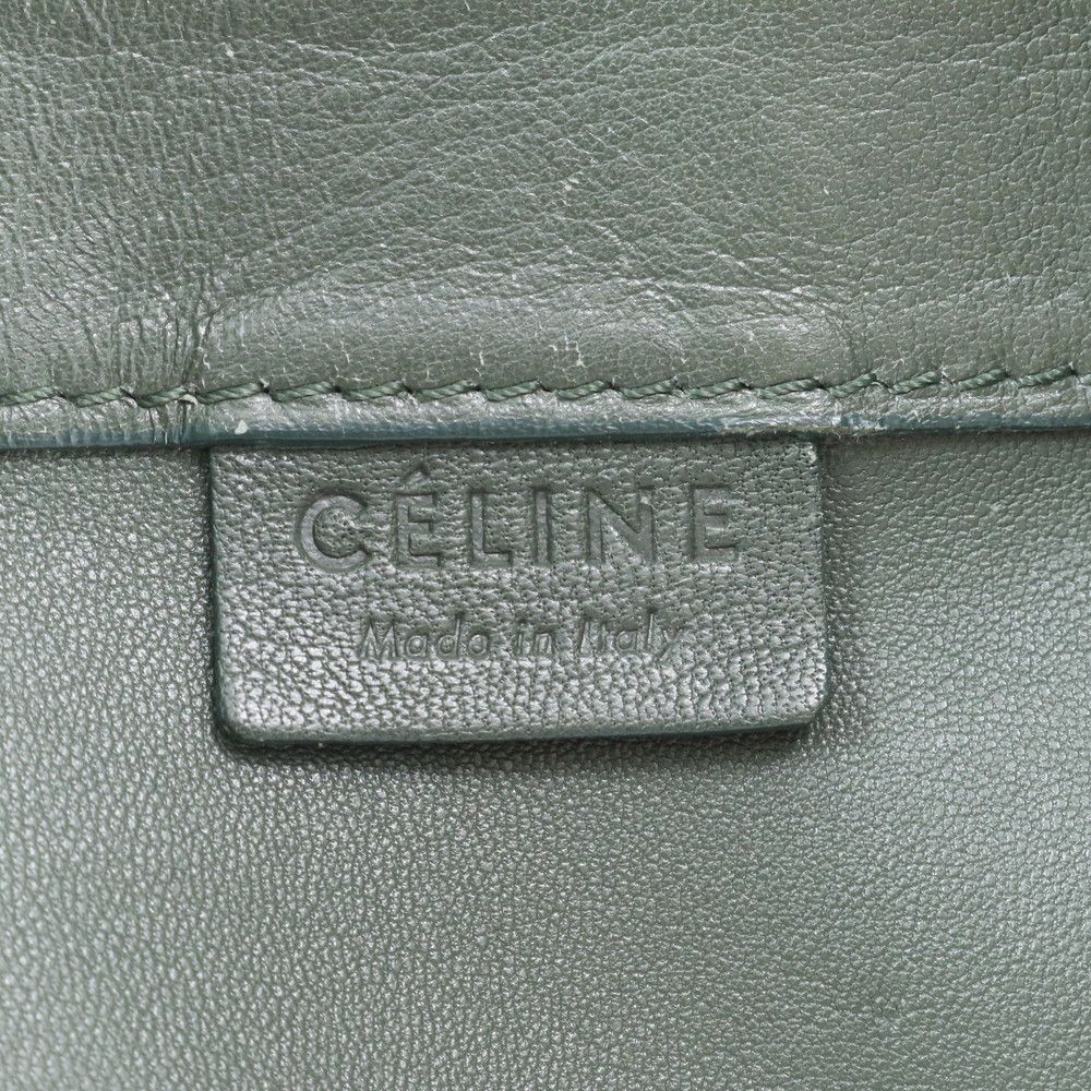 Celine Horizontal Cabas Bicolor Leather Tote Shoulder Hand — view 8