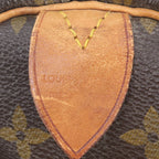 Louis Vuitton Monogram Keepall 55 Leather Boston Bag Tote Carry — view 8