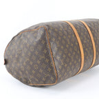 Louis Vuitton Monogram Keepall 55 Leather Boston Bag Tote Carry — view 5