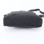 Gucci GG Nylon Leather Shoulder Bag Crossbody Messenger Black — view 5