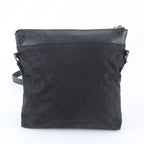 Gucci GG Nylon Leather Shoulder Bag Crossbody Messenger Black — view 3