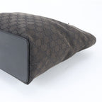Gucci GG Canvas 002 Leather Tote Shoulder Hand Black — view 4