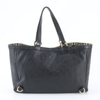Gucci Guccissima Abbey Leather Tote Shoulder Black — view 3