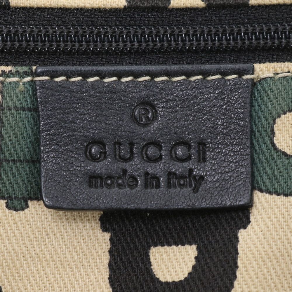 Gucci Guccissima Abbey Leather Tote Shoulder Black — view 8