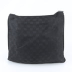 Gucci GG Canvas Leather Shoulder Bag Crossbody Messenger Black — view 3