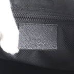 Gucci GG Canvas Leather Shoulder Bag Crossbody Messenger Black — view 8