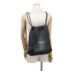 Saint Laurent Paris Backpack Teddy Leather Black — view 4