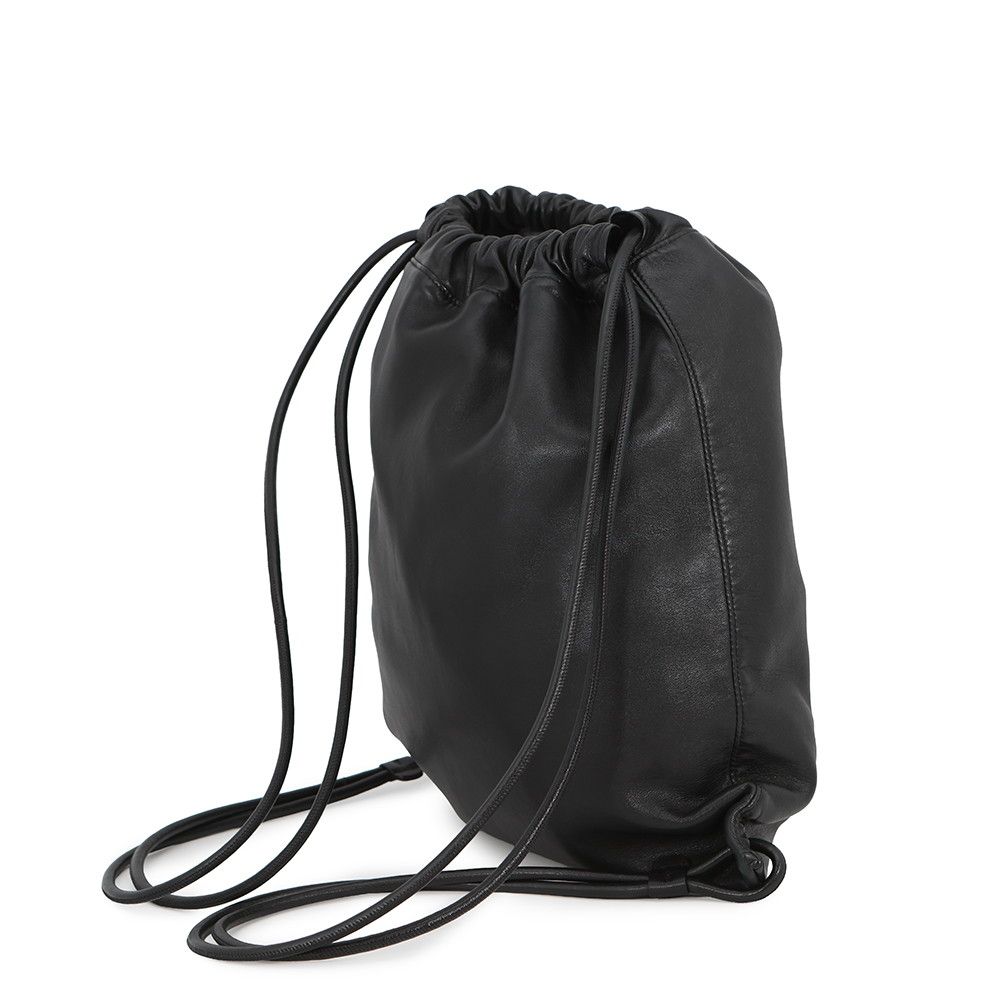 Saint Laurent Paris Backpack Teddy Leather Black — view 2