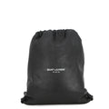 Saint Laurent Paris Backpack Teddy Leather Black