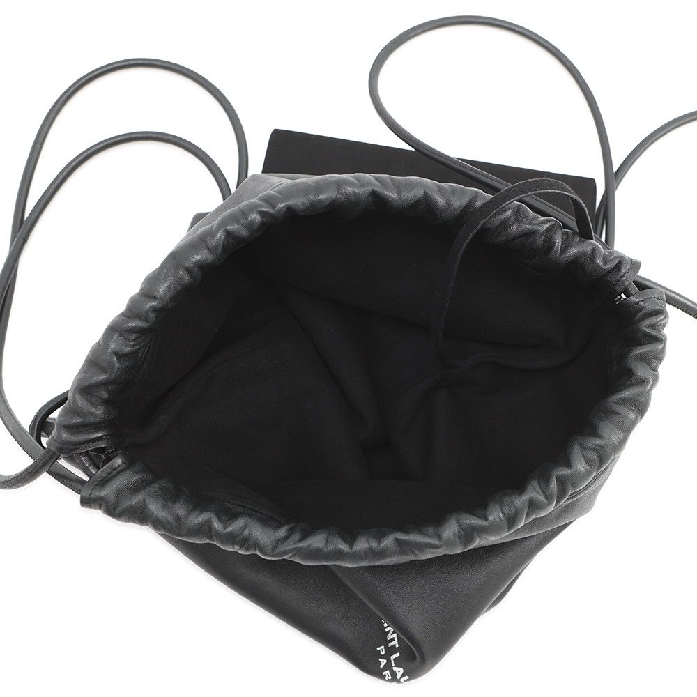 Saint Laurent Paris Backpack Teddy Leather Black — view 5