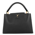 Louis Vuitton Handbag Capucines MM Taurillon Leather Bag Black