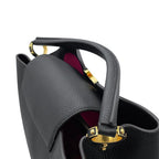 Louis Vuitton Handbag Capucines MM Taurillon Leather Bag Black — view 8