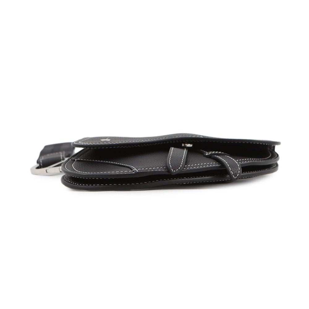 Dior Clutch Kaws Collaboration Saddle Bag Leather Black — view 3