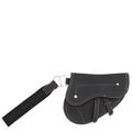 Dior Clutch Kaws Collaboration Saddle Bag Leather Black