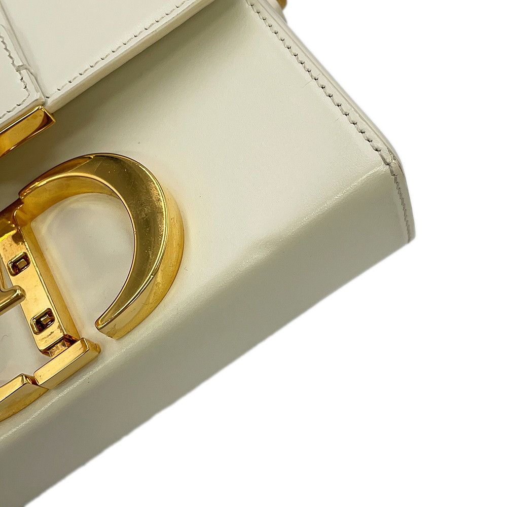Dior Shoulder Bag 30 Montaigne Box Leather White — view 7