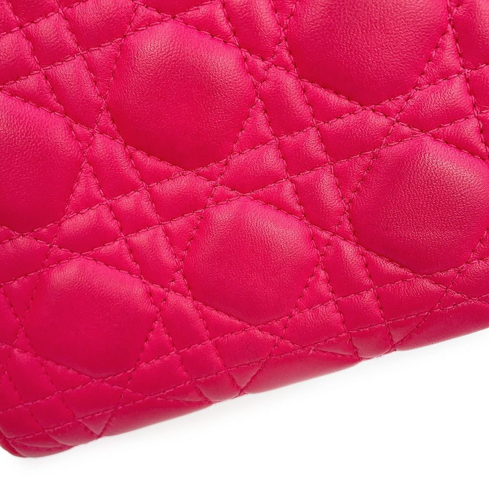 Dior Handbag Cannage Lady Mini Leather 2-Way — view 8