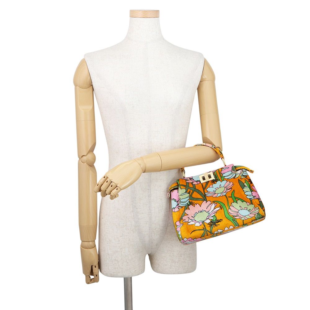 Fendi Handbag Peekaboo Iconic Mini Velour 2-Way — view 4