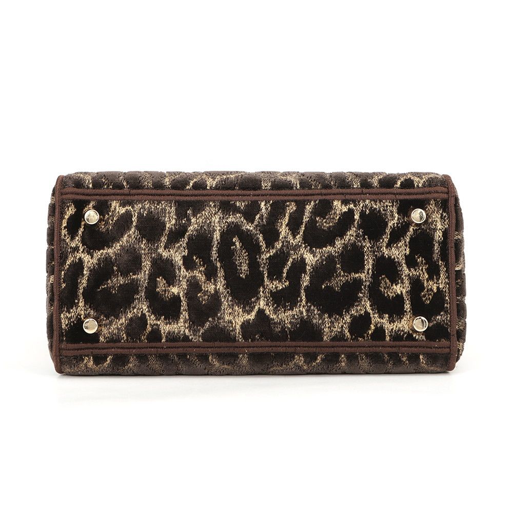 Dior Handbag Light Velvet 2-Way Leopard — view 3