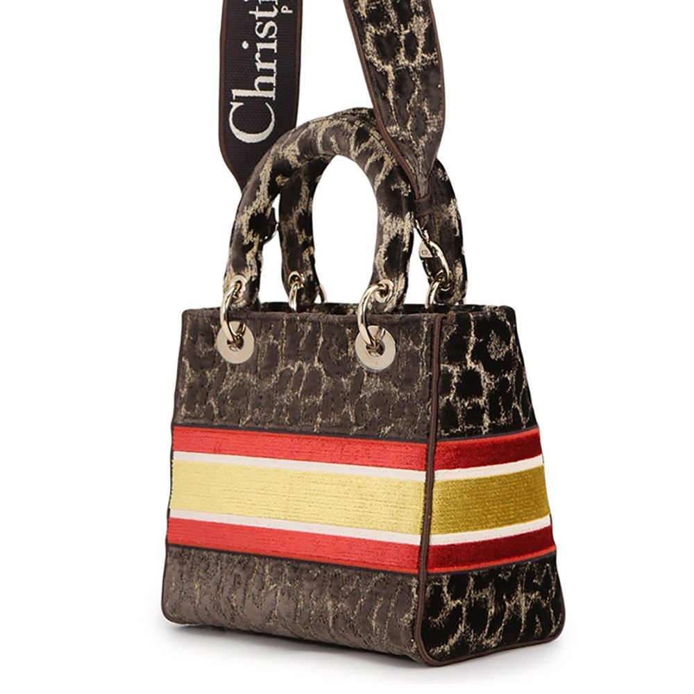Dior Handbag Light Velvet 2-Way Leopard — view 2