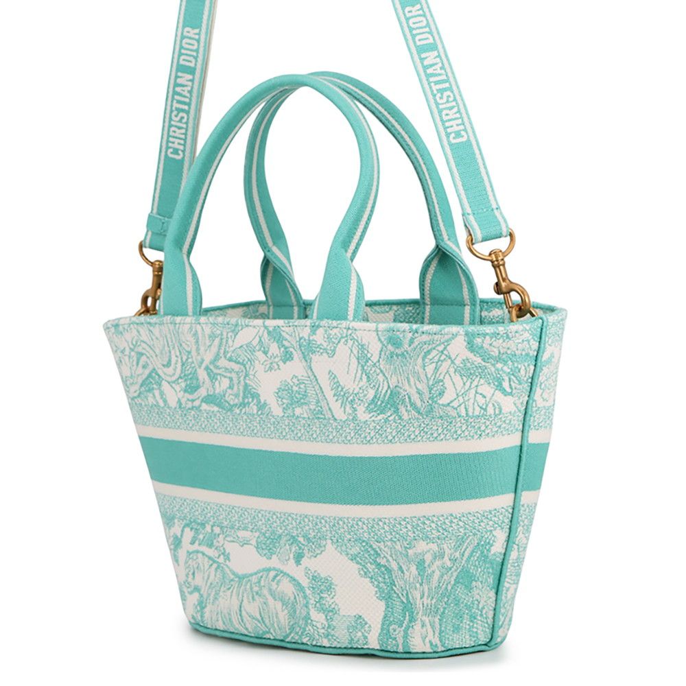 Dior Handbag Toile de Jouy Embroidery Pannier Chapeau 2-Way — view 2