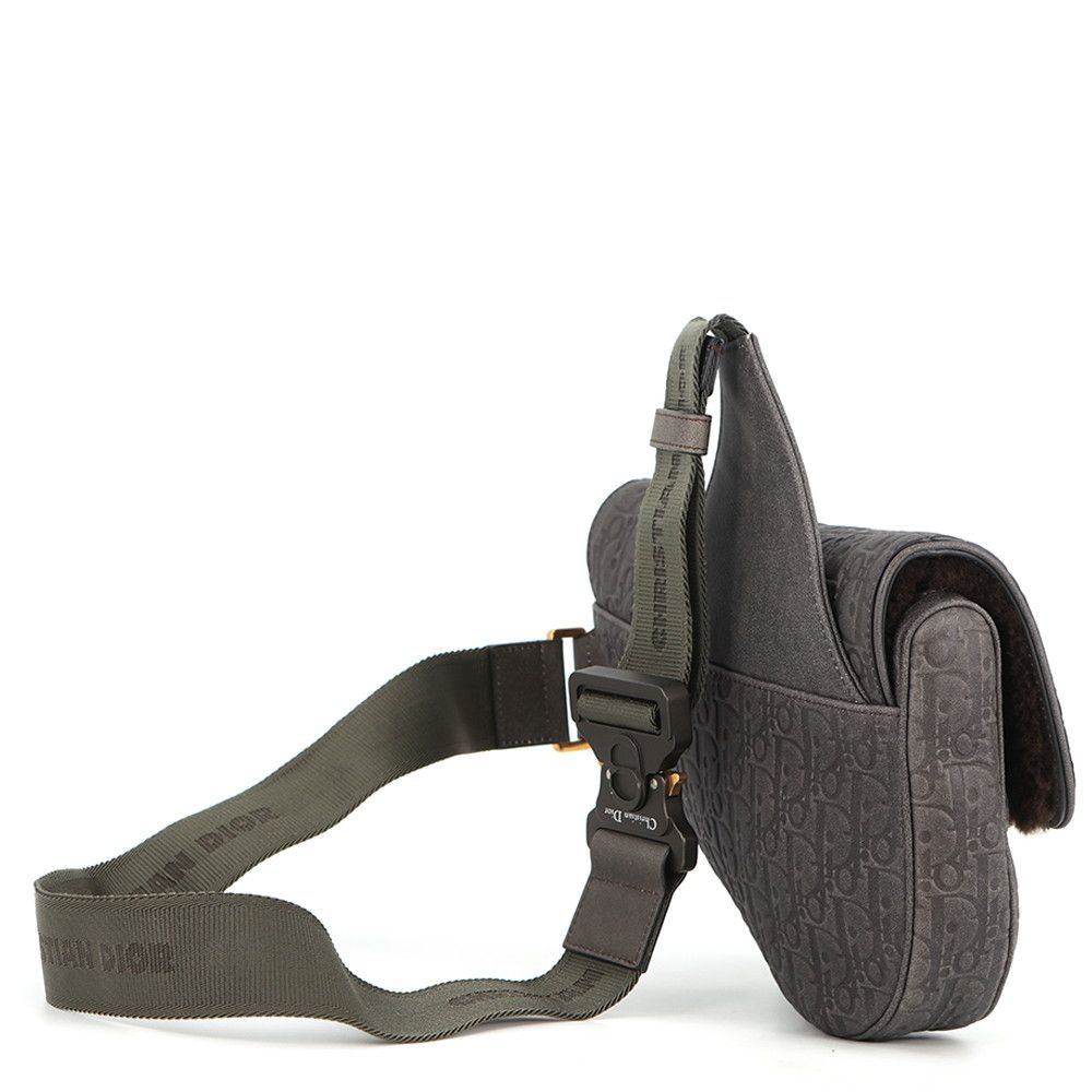 Dior Belt Bag Tears Leather Shearling — view 2