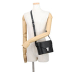 Saint Laurent Paris Shoulder Bag Tuc Box Leather Black — view 4