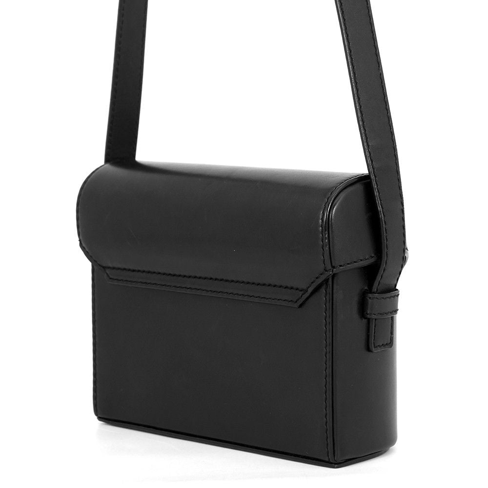 Saint Laurent Paris Shoulder Bag Tuc Box Leather Black — view 2