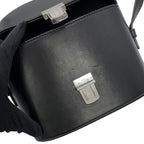 Saint Laurent Paris Shoulder Bag Tuc Box Leather Black — view 8