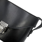 Saint Laurent Paris Shoulder Bag Tuc Box Leather Black — view 7