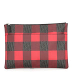 Dior Clutch Homme Trotter Plaid Black